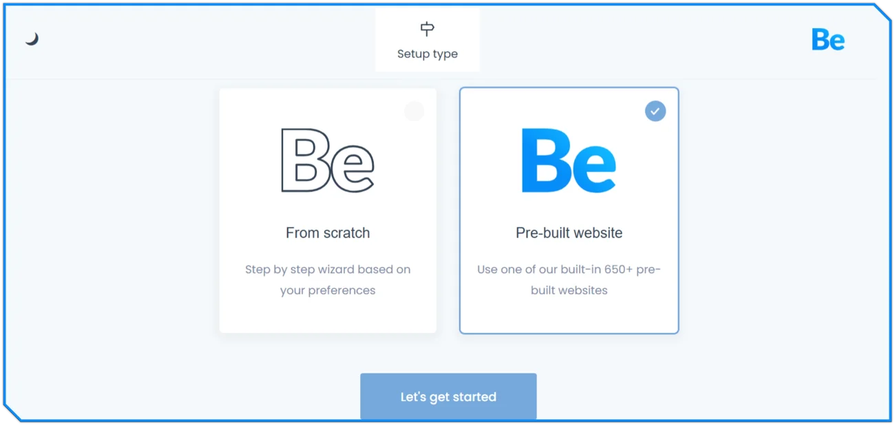 پیکربندی قالب بی تم