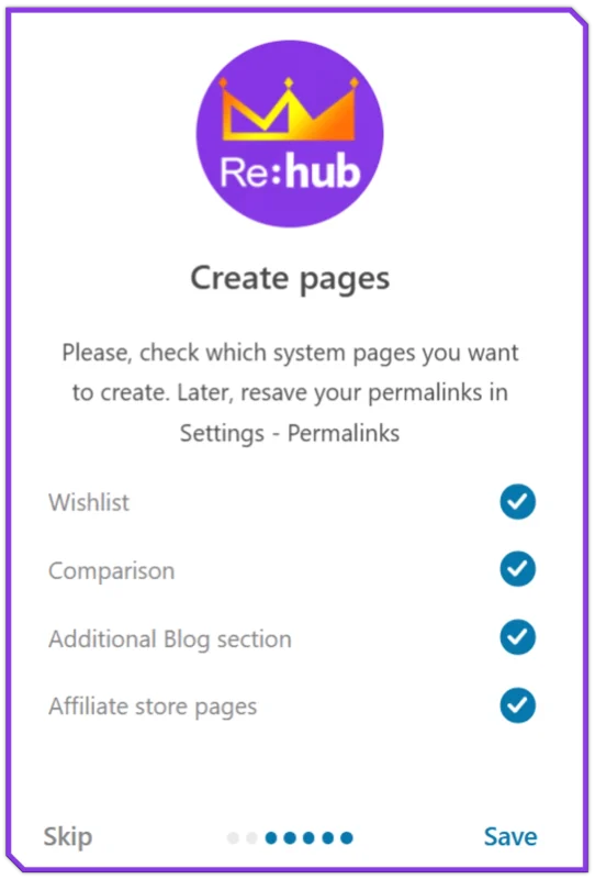 ایجاد صفحات اصلی در ریهاب